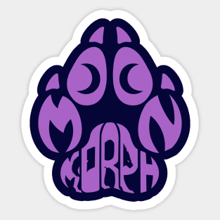 Moon morph Sticker